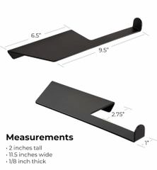 Iron Toilet Tissue Paper Holders Color Black Construction Type Unibody Mounting Type Wall Mounted Finish Matt, Sleek Matte - Image 3