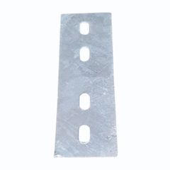 Grey Galvanized Iron Coupler Plates Thickness 8mm Shape Rectangular Size 15x3.5 Inches Material Galvanized Iron Finishing Type Powder - Image 1