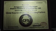 Global Supplier of Canton Fair Trading Platform certificate from DG HUSHUN CO., LTD