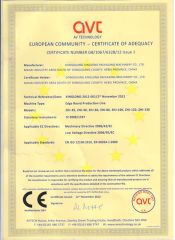 CE certificate from DONGGUANG XINGLONG PACKAGING MACHINERY CO., LTD.