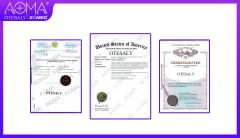 Russian Trademark certificate from Guangzhou AOMA Biological Technology Co., Ltd.