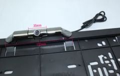 Premium Built-in Camera European Plastic License Plate Frame - Canton King Way Industrial Co., Limited