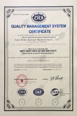 ISO9001 certificate from Foshan Better Technology Co., Ltd.