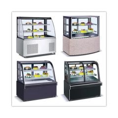 Splendid Vertical 1.8m Cake Cabinet Display Freezer with Marble - Image 2