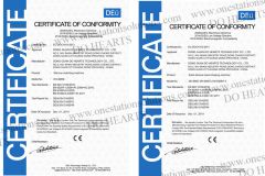 CE CERTIFICATE certificate from DONG GUAN DO HEARTS TECHNOLOGY CO.,LTD.