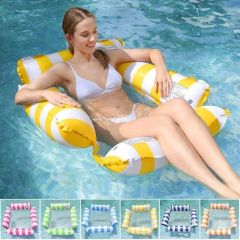 Inflatable Pool Hammock - 4-Tube Floating Lounger for Water Relaxation - Image 1