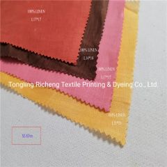 Stone Washed Linen Fabrics in Many Colors for Clothes Style Slub Technics Woven Model NO. fabric HS Code 5309190000 Pattern Plain - Image 1