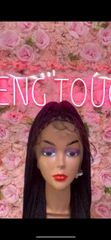 Black Colour Long braided Wig - Image 2