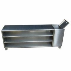 Klinotec Stainless Steel SS Cross Over Bench, For Hospital Height 3 Feet Length 5 Feet Brand Klinotec Shape Rectangular Number If Shelf - Image 1