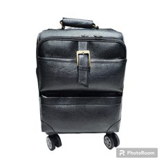 Genuine Buffalo Leather Travels Trolley - Image 3