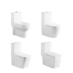 Easy Clean Dual Flush Toilet with Quick Release Bumpers - Image 3
