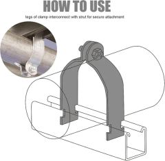 Steel EMT Rigid Conduit and Pipe Strut Clamps - Image 4