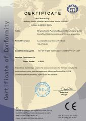 CE of TQD-2 certificate from Qingdao Haolida Automotive Equipment Manufacturing Co., Ltd.