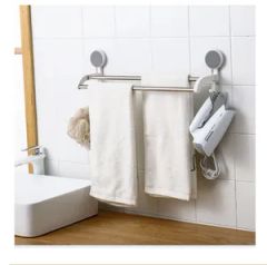 Bathroom Vanities Storage Holders Wall Mounted Storage Racks Bathroom Racks Adhesive Metal Towel Rack - Image 5