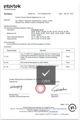 CCC certificate from Zhongshan Qichuang Electric Co., Ltd