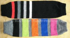 Knitted Stripe Shin Guard (DH-SG113) - Yangzhou D&H Textile Co., Ltd.
