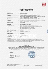 CB certificate from Foshan Free Electric Appliances Co., Ltd