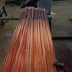 Copper Earthing Electrodes Electrode Length 3 m Copper Coating 100 µm Application Transformer Electrode Diameter 50 mm Conductor Material - Image 3