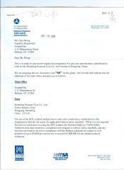 DOT certificate of SHANDONG PRESTONE TYRE CO., LTD. – certificate photo, supplier certificates section