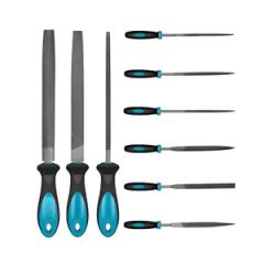 Stainless Triangular/Flat Steel Files Set 7PCS - Image 1