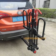 2 Bikes Folding Platform Style Bike Rack Hitch Mounted Bicycle Car Rack Carrier - Image 6