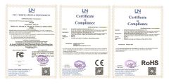 CE/FCC/ROHS certificate from R&O Industrial Technology Co., Limited