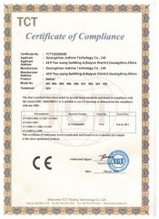 TCT certificate from Guangzhou Jashine Technology Co., Ltd.