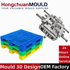 Heavy Duty Euro HDPE Large Stackable Reversible Plastic Pallet Moulds - Image 4