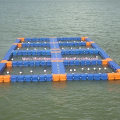 Modular Fish Farming HDPE Modular Fish Farming Cage Trademark No Color Orange Material HDPE ...