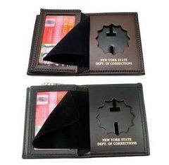 Police Leather Badge Holder Wallets, ID Card Holder Purse, Neck Wallet, Law Enforcement Badge Wallet - Image 4