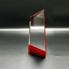 Orange Crystal Corner Trophy Awards Type Trophy Trademark OTE Origin Yangzhou HS Code 70189000 Technique Polished Transparency Transparent - Image 3