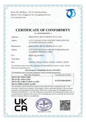 UKCA certificate from Hebei Rital Metal Products Co., Ltd.