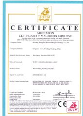 CE Certificate of machinery directive certificate from Wenling Rising Sun Rotomolding Technology Co., Ltd.