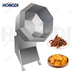Automatic Octagonal Animal Feed Pellet Potato Chips Fried Peanut Nut Snack Seasoning Machine - Zhengzhou Hongdi Machinery Co., Ltd.