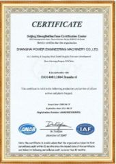 CC certificate from Shanghai Power Engineering Machinery Co., Ltd.