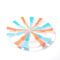 Durable OEM Colorful Round Plate Kitchenware Plastic Dinnerware - Image 2