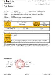 TESTING REPORT certificate from KUNSHANG INTERNATIONAL CO., LTD.