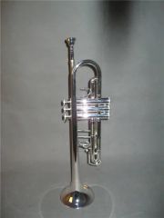 Middle Level C Key Trumpet (CTR-245S) / C Key Trumpet Origin China Color Silver Kind Trumpet Trademark CANEX Age - Image 2