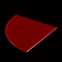 Clear Tempered Glass Corner Shelf - Image 2