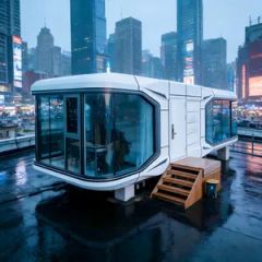 Sleek Boutique Pod House Hotel Pod Space Capsule Prefabricated Hotel Container - Image 4