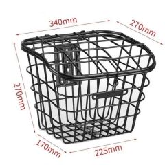 Large Capacity Metal Bike Baskets for Two Helmets - Various Colors - Image 4