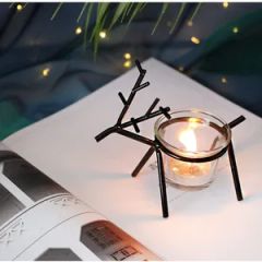 Simple Creative Iron Deer Candlestick Home Desktop Atmosphere Layout Decoration - Image 5