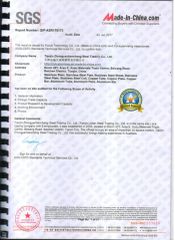 SGS Report certificate from Tianjin ZYTC Alloy Technology Co., Ltd
