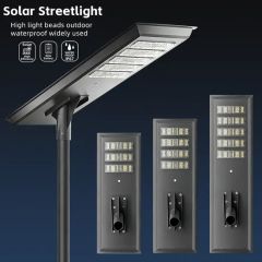 Bright Solar Panel Street Light Featuring Advanced Motion Sensors - Image 1