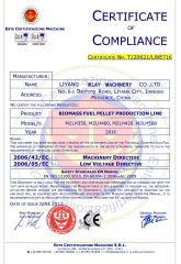 CE certificate from Liyang Iklay Machinery Co., Ltd.