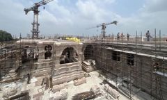 20 Feet Temple Construction Services, Design: Antique Color White Design Antique Height 20 Feet Material Concrete Mode of Service - MGP Lands And Buildings Private Limited