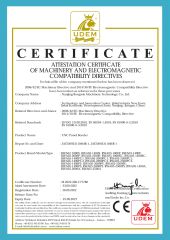ATIESTATIONCERTFICATE of MACHINERY ANDLOW VOLTAGE DIRECTIVES certificate from Nanjing Rongwin Machinery Technology Co., Ltd.