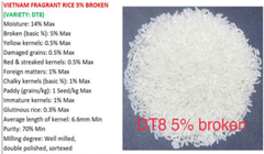 Jasmine Rice Certification SGS Max. Moisture (%) 14% Packaging from 10 to 50kg - Image 1
