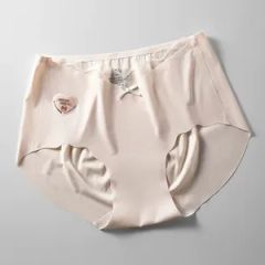 Ice Silk Lace-Trimmed Women's Seamless Panties - Image 4