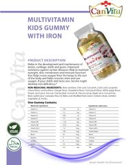 Canvita Kid’s Halal Multivitamins plus Iron Gummy (240 gummies/bottle) all multivitamins for kids for daily use - Image 10